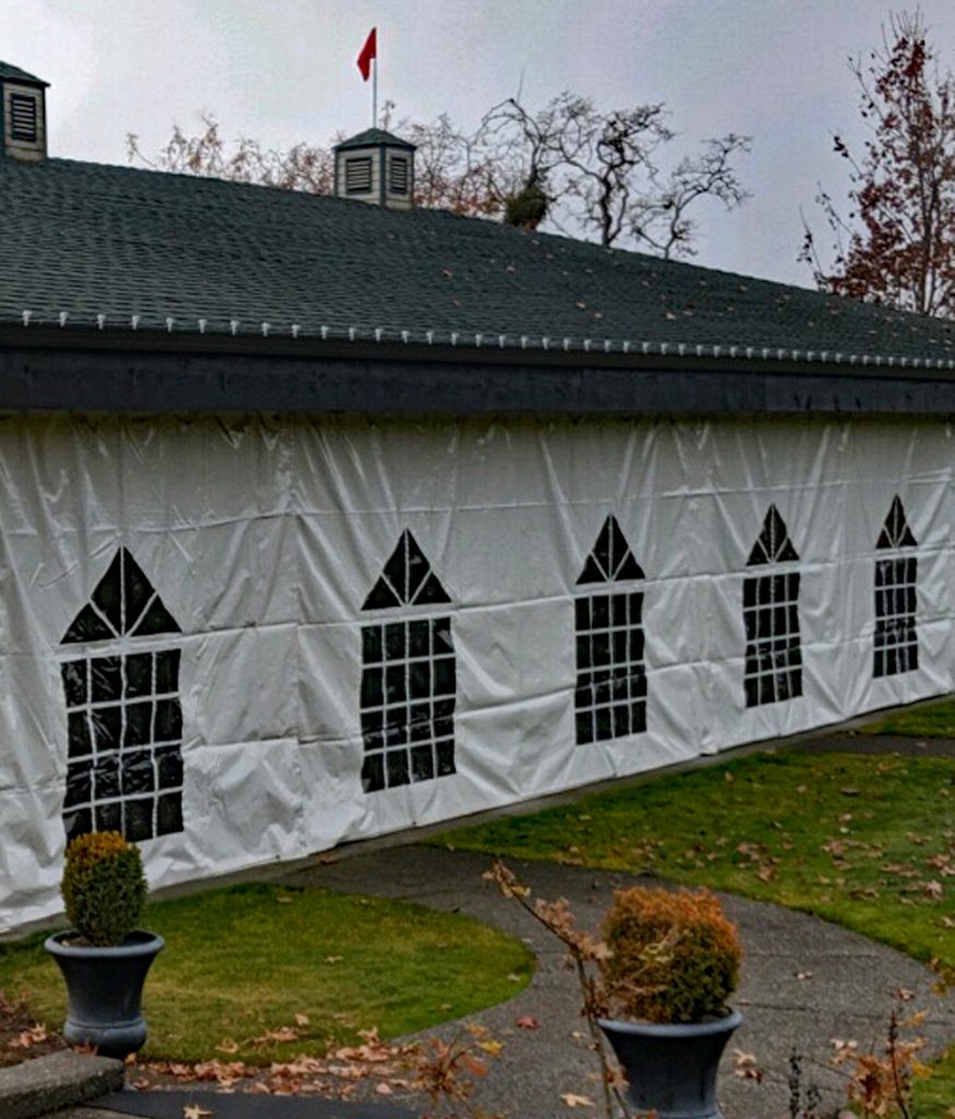 Cathedral Sidewall Tent Exterior