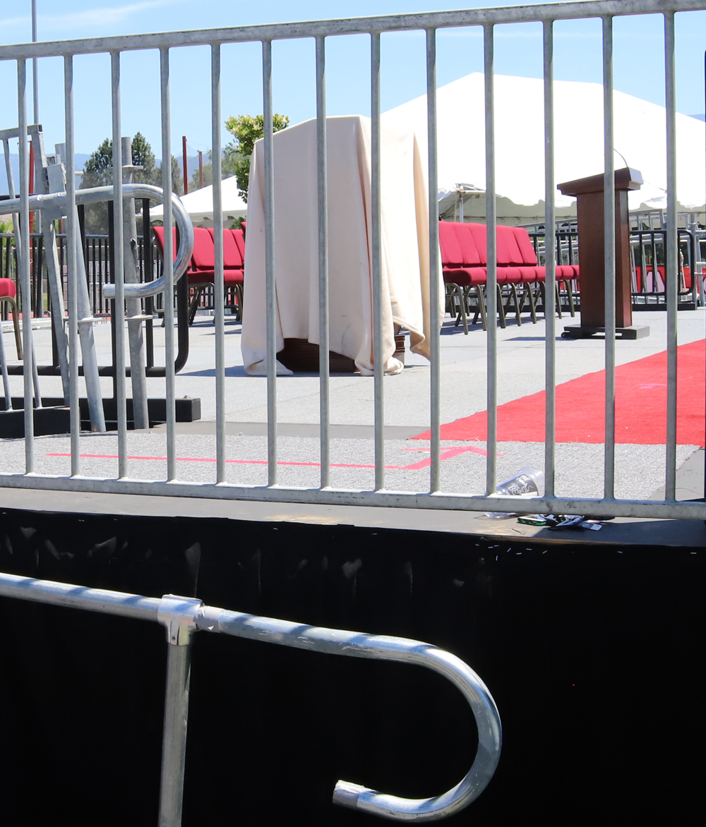Event Handrail Staging/Scaffolding Platforms - Noel Lesley Event Services