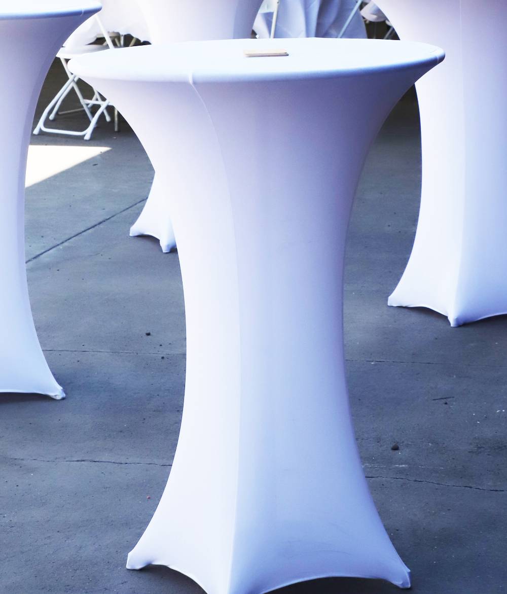 Bistro Table Cover - Noel Lesley Event Services